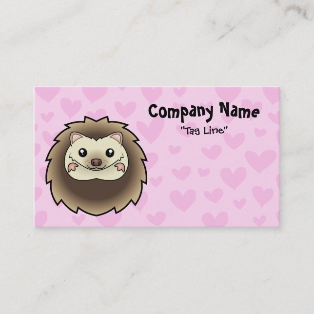 Tarjeta De Visita Amor por erizos pigmeos (Anverso)