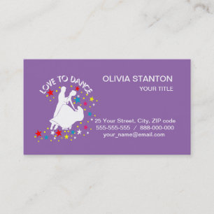 Tarjeta De Visita Amor por la danza