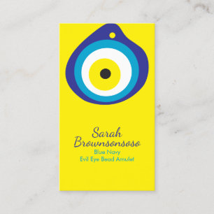 Tarjeta De Visita Amulet de orejeta de ojos amarilla