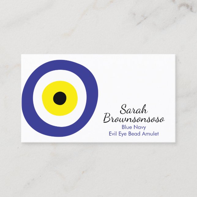 Tarjeta De Visita Amuleto Azul (Anverso)