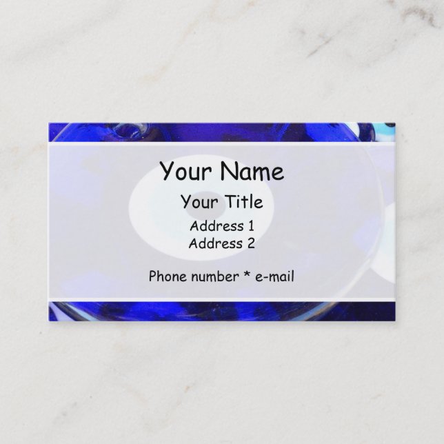 Tarjeta De Visita Amullos Blue Evil Eye (Anverso)