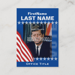 Tarjeta De Visita Añada la plantilla de la campaña de la foto