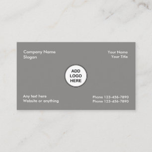 Tarjeta De Visita Añada su logotipo del negocio
