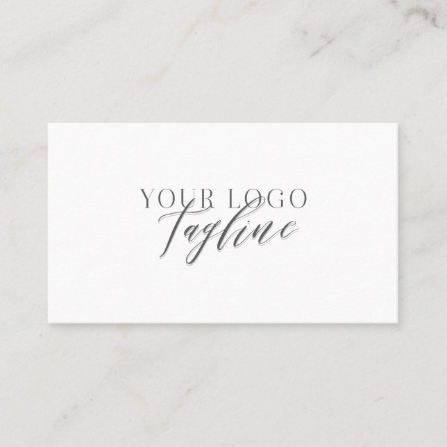 Tarjeta De Visita Añada su logotipo moderno, elegante y mínimo (Anverso)