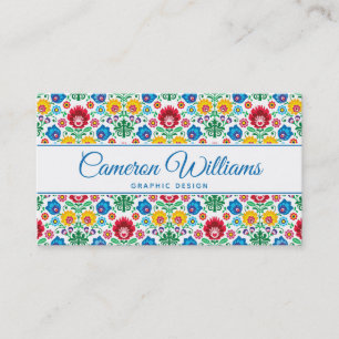 Tarjeta De Visita Añada su modelo el   floral conocido del arte