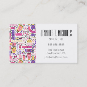 Tarjeta De Visita Añada su modelo el   lindo conocido de la manicur