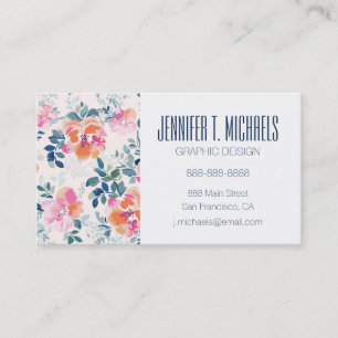 Tarjeta De Visita Añada su modelo pintado el   conocido de los rosas