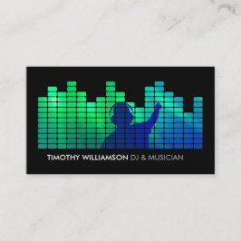Tarjeta De Visita Añade tu foto II DJ ecualizador, músicos