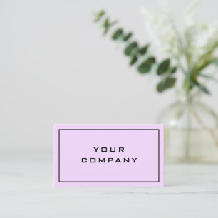 Tarjeta De Visita Añadir a su empresa elegante rosado profesional mo
