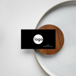 Tarjeta De Visita Añadir el código QR profesional del círculo del lo