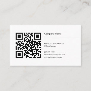 Tarjeta De Visita Añadir el logotipo de la compañía simple de código