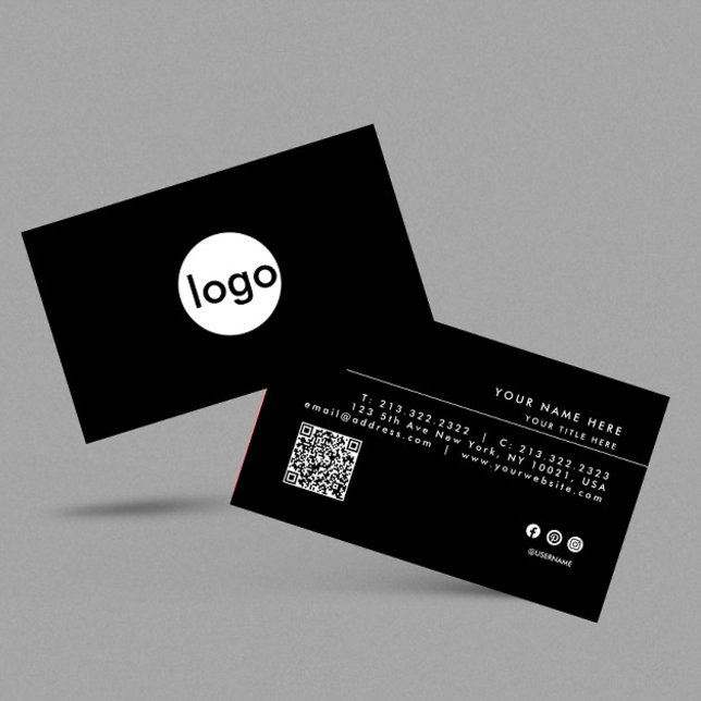 Tarjeta De Visita Añadir el logotipo de su personalizado Código QR (Subido por el creador)