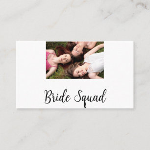 Tarjeta De Visita Añadir el nombre de la foto del fiesta de la brida