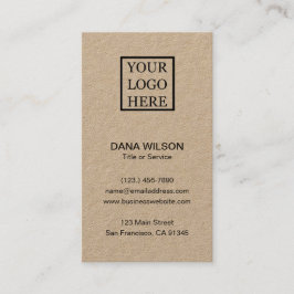 Tarjeta De Visita Añadir el papel de Kraft vertical profesional del