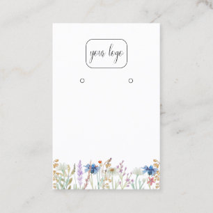 Tarjeta De Visita Añadir la pantalla de conexión del logotipo Flor