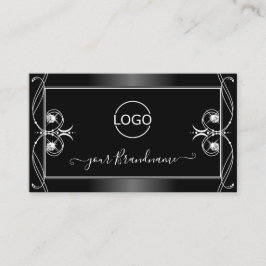 Tarjeta De Visita Añadir logotipo a los diamantes espumosos blancos