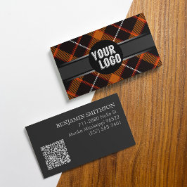 Tarjeta De Visita Añadir logotipo, marca moderna con Naranja de códi