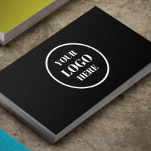 Añadir su propio logotipo de círculo Negra y Blanc