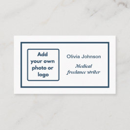 Tarjeta De Visita Añadir su propio logotipo de foto de imagen minima