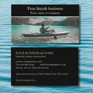 Tarjeta De Visita Añadir tu kayak fotográfico