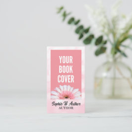 Tarjeta De Visita Añadir tu propia portada de libro Autor rosa promo