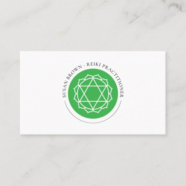 Tarjeta de visita Anahata Heart Chakra (Anverso)