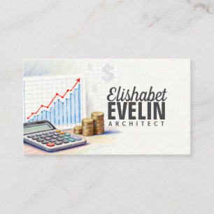 Tarjeta De Visita Análisis financiero para el crecimiento empresaria