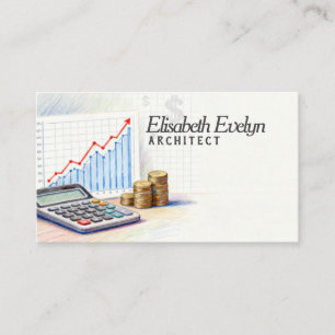 Tarjeta De Visita Análisis Financiero para el Crecimiento Empresaria