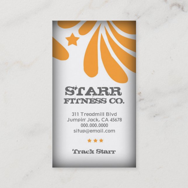 TARJETA DE VISITA ANARANJADA DE 311 FRESHTASTIC (Anverso)