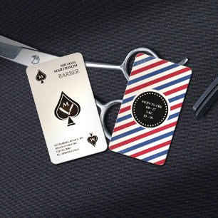 Tarjeta De Visita Anas retro vintage de la peluquería de espadas