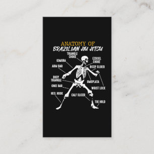 Tarjeta De Visita Anatomía del Skeleton brasileño Jiu Jitsu