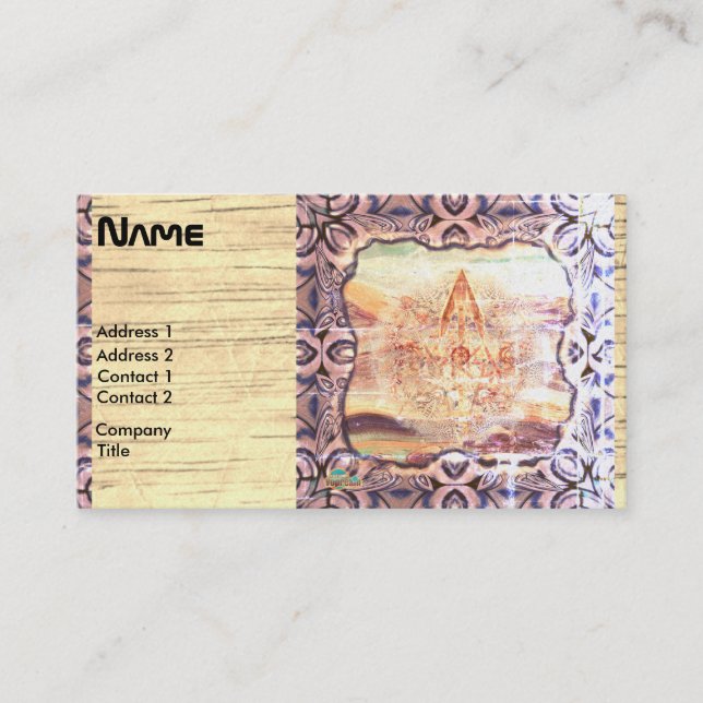 Tarjeta De Visita Anciano Futuro Diseño inusual (Anverso)