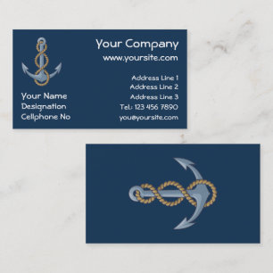 Tarjeta De Visita Ancla con Rope