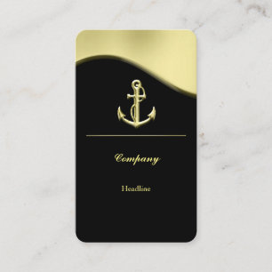 Tarjeta De Visita Anclaje de oro