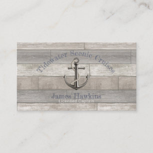 Tarjeta De Visita Anclaje nautico con pendiente