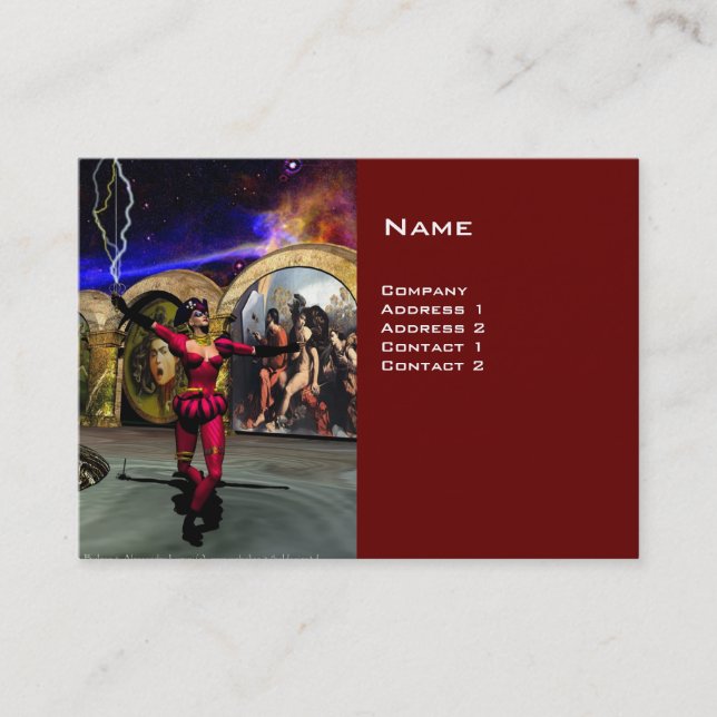 Tarjeta De Visita ANDROID BALLET , Red Science Fiction (Anverso)