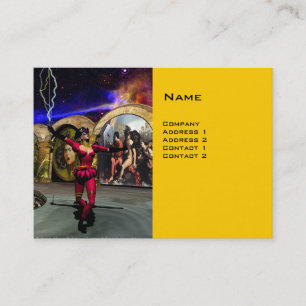Tarjeta De Visita ANDROID BALLET , Yellow Science Fiction