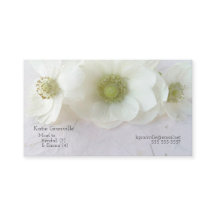 Anemones blancos sobre textura