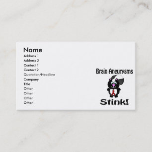 Tarjeta De Visita Aneurysmos cerebrales Diseño de Conciencia del zo