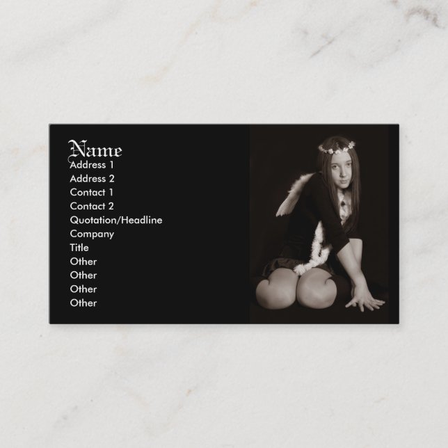 Tarjeta De Visita Ángel (Anverso)