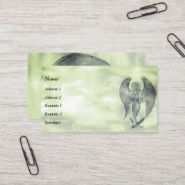 Tarjeta De Visita Ángel al estilo tatuaje