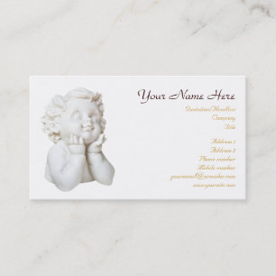 Tarjeta De Visita Ángel blanco