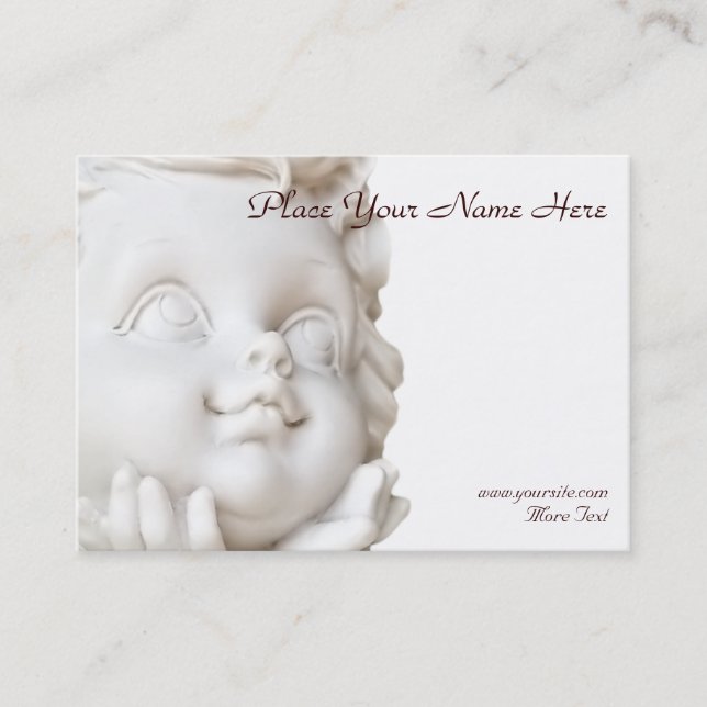 Tarjeta De Visita Ángel blanco (Anverso)
