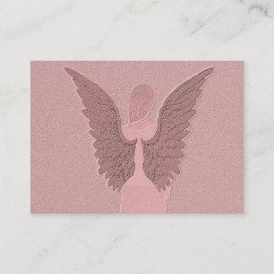 Tarjeta De Visita Ángel de guarda rosado