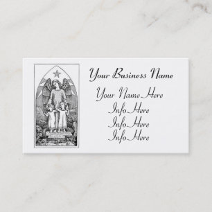 Tarjeta De Visita Ángel de la guarda que protege a los niños