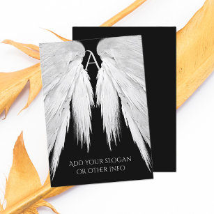 Tarjeta De Visita Angel Wings Black