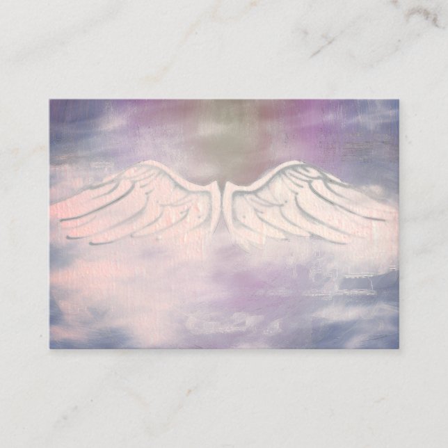Tarjeta de visita Angel Wings Spiritual Lightworke (Anverso)