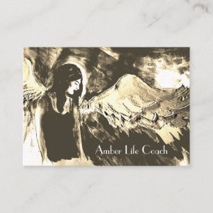 Tarjeta de visita Angel Wings Spiritual Lightworke
