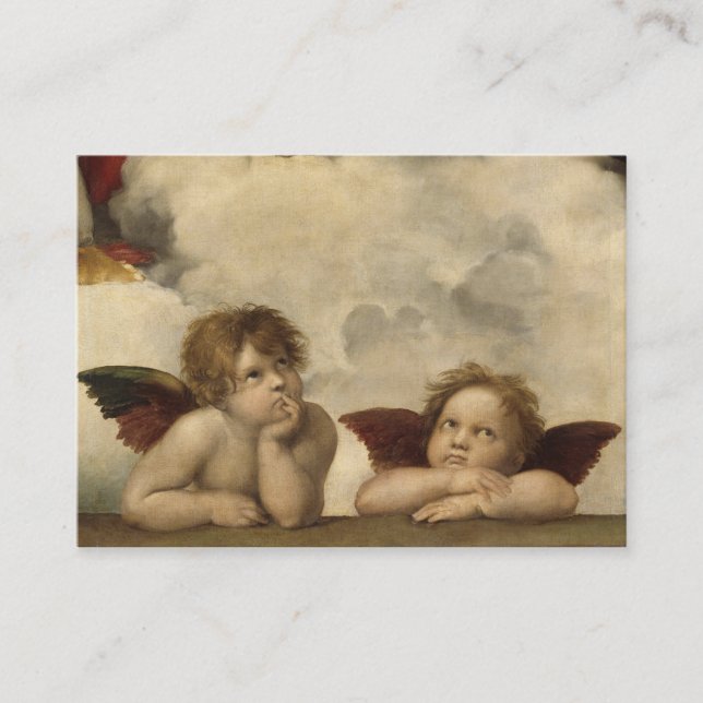 Tarjeta De Visita Ángeles de Raphael (Anverso)