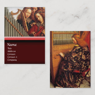 Tarjeta De Visita ANGELS JUGANDO MÚSICA, detalle